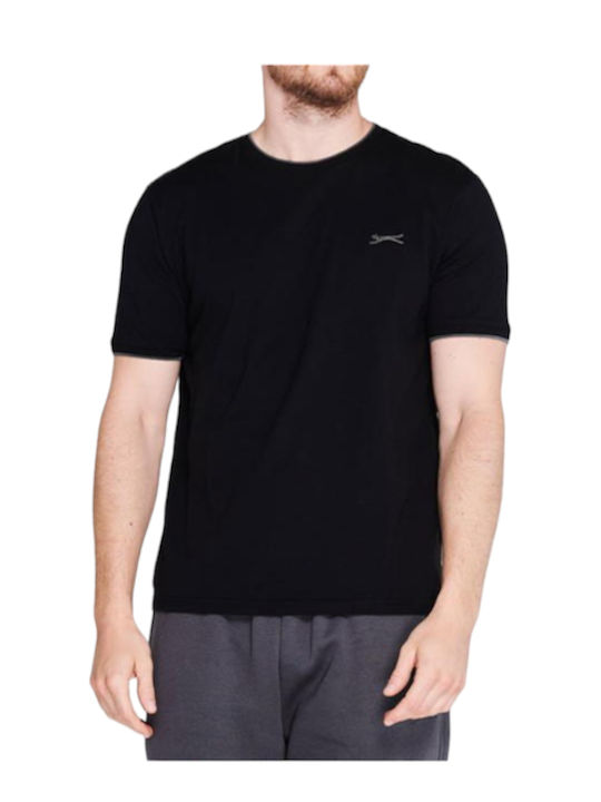 Slazenger Ανδρικό T-shirt Κοντομάνικο Μαύρο