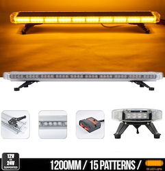 Μπάρα Σήμανσης Αυτοκινήτου LED 12V 120cm - Πορτοκαλί / Κίτρινο