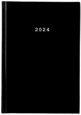 Next Basic Daily Agenda 2024 Black 12x17cm