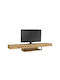 Albares Particle Board TV Furniture with LED Lighting Oak L150xW29.6xH22cm