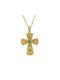 Gold Byzantinisch Kreuz 14K