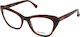 Max Mara Γυναικείος Κοκκάλινος Σκελετός Cat Eye...