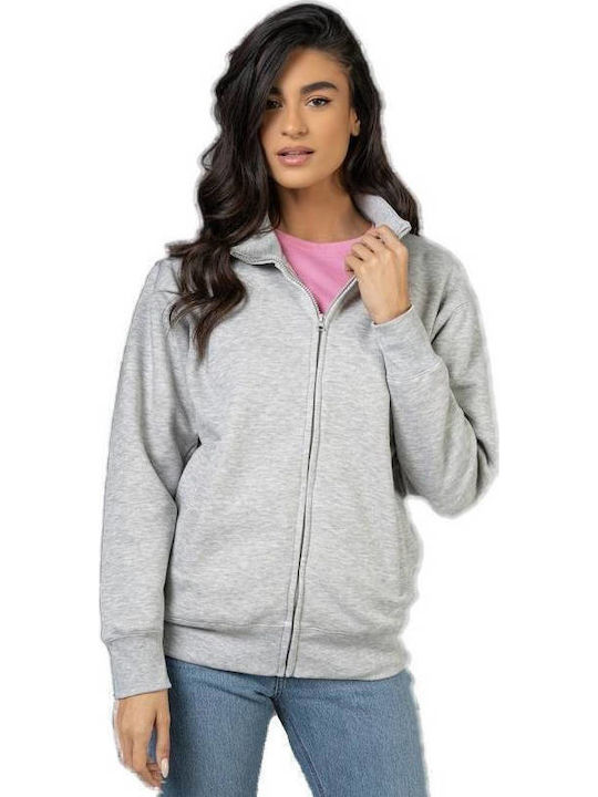 Damen Sweatshirtjacke Gray