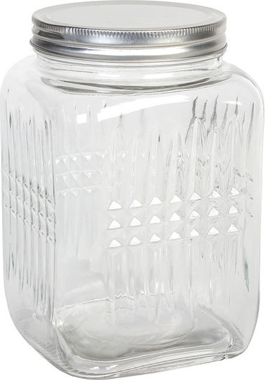 Keskor General Use Glass Jar with Lid Transparent 2800ml