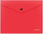 ErichKrause Folder with Button for Paper A4 Red