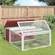 vidaXL 172288 Wooden Cage for Rabbits 117.5x97x...