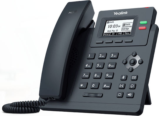 Yealink SIP-T31 Wired IP Phone with 2 Lines Black