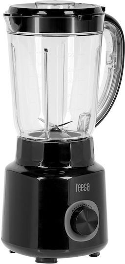 Teesa Μπλέντερ με Πλαστική Κανάτα 1.5 lt 500W Μαύρο TSA3542B