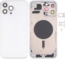 Handy Ersatzabdeckung Rückseite Weiß iPhone 13 Pro Max