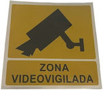 Placă de avertizare Această zonă se află sub supraveghere CCTV