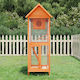 vidaXL Wooden Bird Cage 60x58.5x160cm. Brown