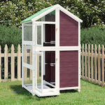 vidaXL Wooden Bird Cage 97x81x152cm. 172260 Brown