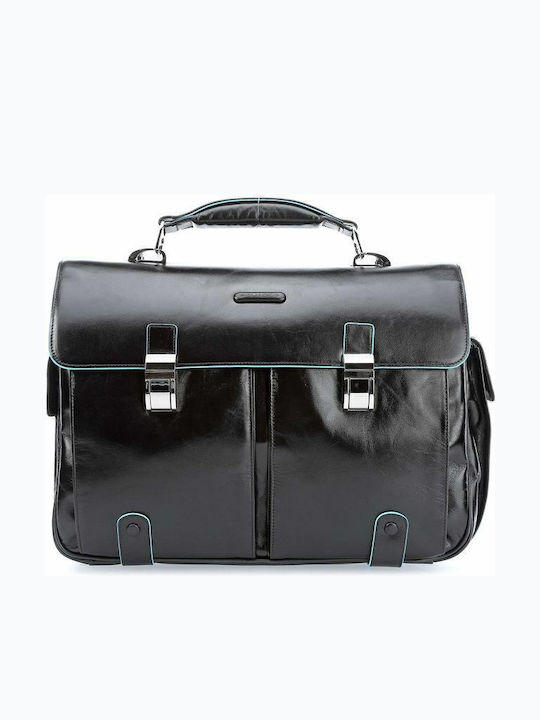 Leather Men's Briefcase Black