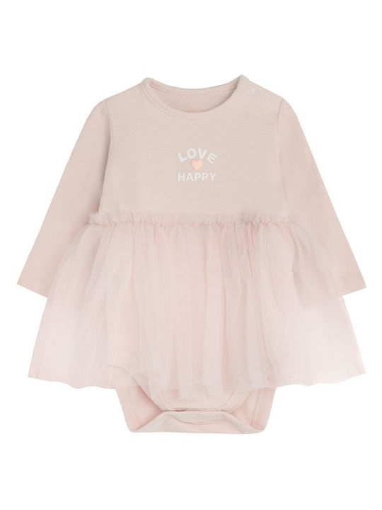 Cool Club Baby Bodysuit Set Long-Sleeved Pink