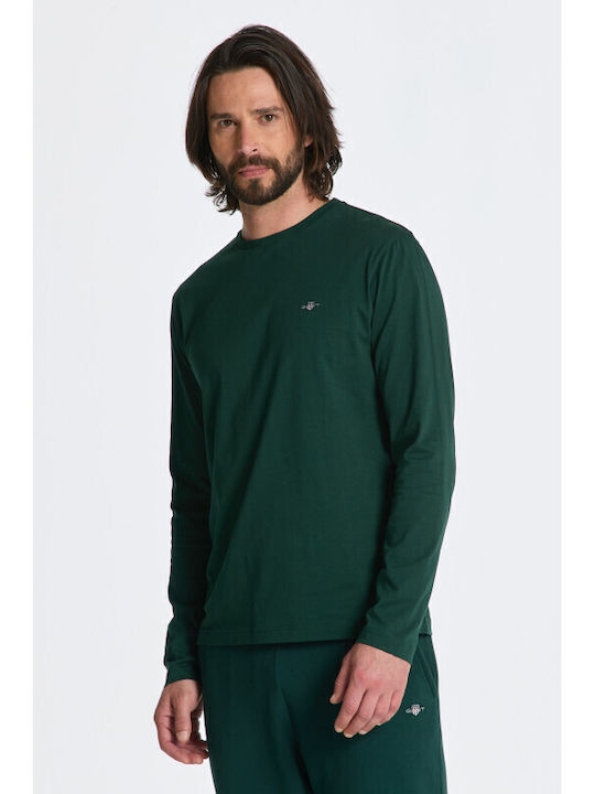 Gant Ανδρικό T-shirt Κοντομάνικο Πράσινο
