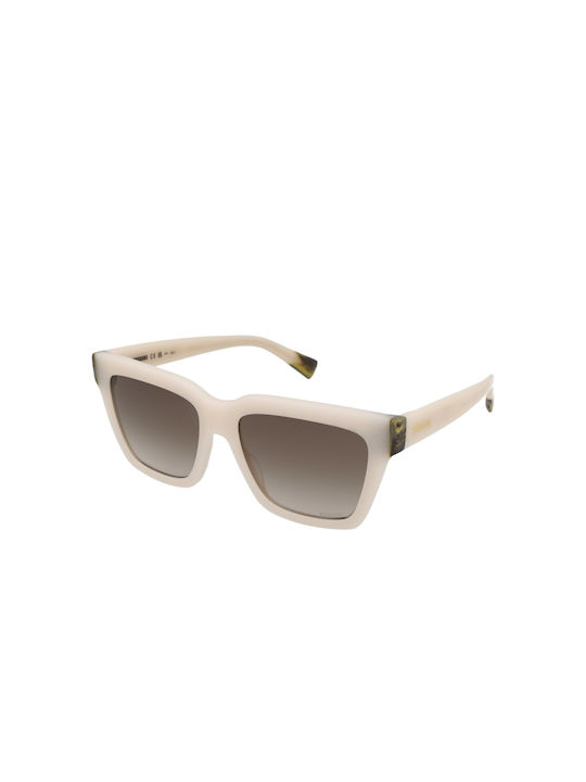 Missoni Sonnenbrillen mit Weiß Rahmen und Braun Verlaufsfarbe Linse MIS 0132/S VK6/HA