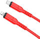 Hoco X59 Braided la Cablu Lightning 20W Roșu 2m (HC-X59RDTCL-2)