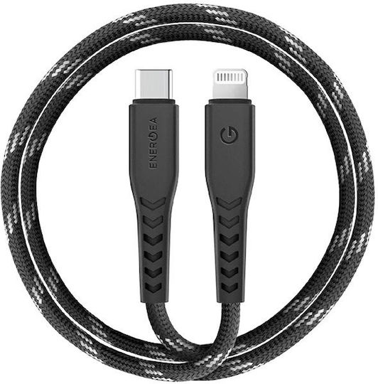 Energea C94 Braided USB-C to Lightning Cable Μαύρο 1.5m