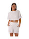 Kappa Women's Oversized Crop T-shirt White