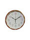 Ρολόι Τοίχου Ξύλινο Light Brown Ø26cm