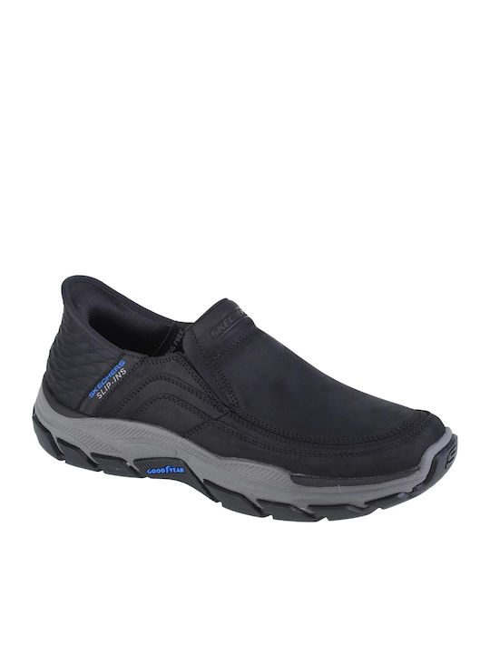 Skechers Respected Elgin Men's Slip-Ons Black