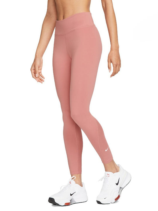 Nike Dri-Fit Training Γυναικείο Cropped Κολάν Ροζ