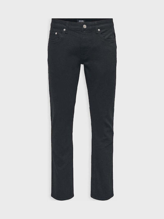 Men's Regular Fit Black Jeans Pants