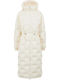 Women's Short Puffer Jacket for Winter Beige