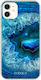 Babaco Overprint Abstract Umschlag Rückseite Silikon Blau (Xiaomi Redmi 9)