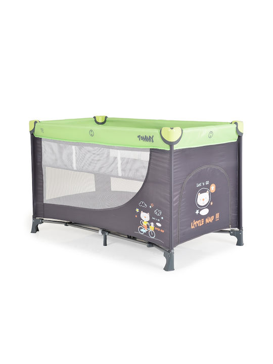 Moni Tommy Playpen 2 Levels with Mattress Green 120x60cm