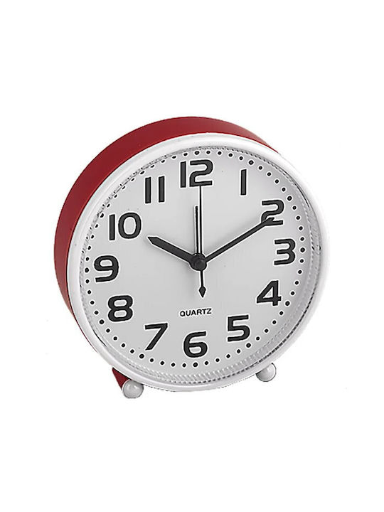 Tabletop Clock with Alarm Red 2125