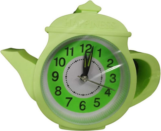 Ceas De Masă Cu Indicatori Plastic Cu Ceas Deșteptător Verde 866680_G
