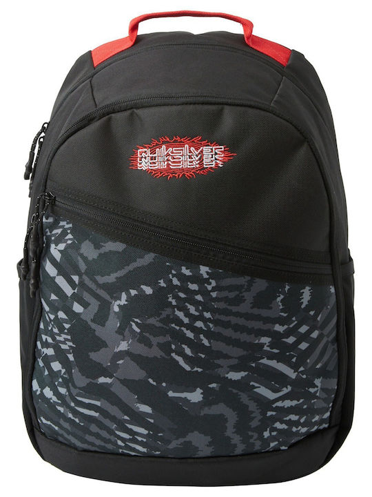 Quiksilver Schoolie Schulranzen Rucksack Junior High-High School in Schwarz Farbe 30Es