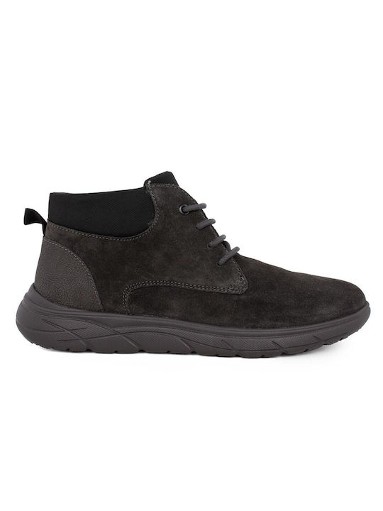 Geox Suede Gray Men's Boots