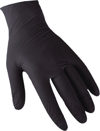 Intertan Vinyl Examination Gloves Powder Free Black 100buc
