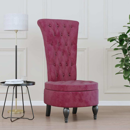 Armchair Burgundy 56x72.5x108cm