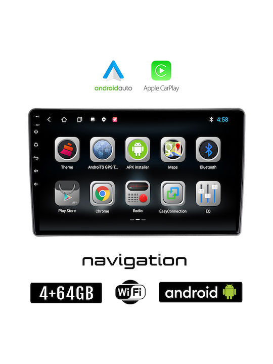 Booma Car Audio System for Nissan X-Trail 2004-2007 (Bluetooth/USB/WiFi/GPS/Apple-Carplay/Android-Auto) with Touch Screen 10"