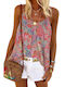 Amely Women's Summer Blouse with Straps Floral Multicolour