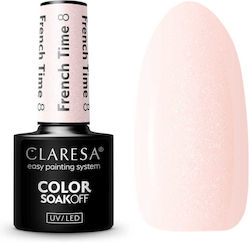Claresa French Time 8 Gel Nagellack 8 Rosa 5ml