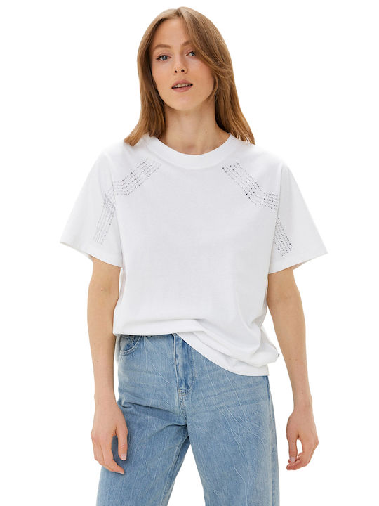 Silvian Heach Damen T-shirt Weiß