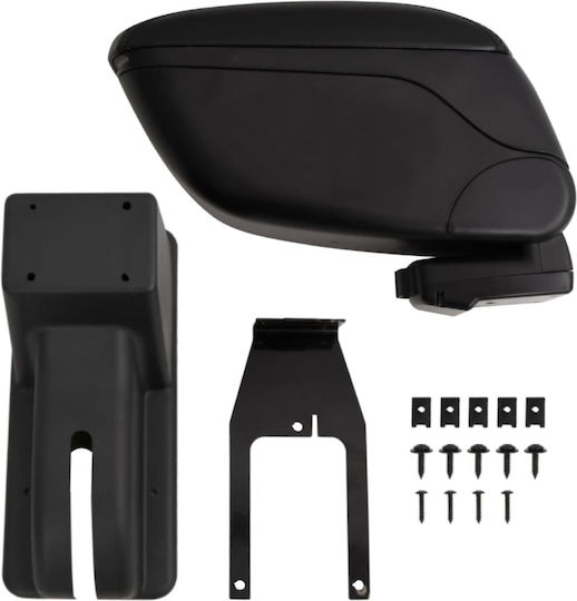 vidaXL Car Leather Armrest for Lada Kalina Black