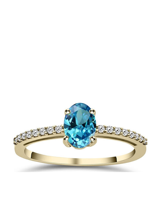 Chrilia Single Stone from Gold 14K
