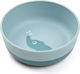 Done by Deer Baby Food Bowl Happy Clouds Elphee made of Plastic Light Blue