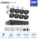 Annke Surveillance System N48PBB+I51DL 8 Cameras Cameras IP 5MP with Recorder NVR