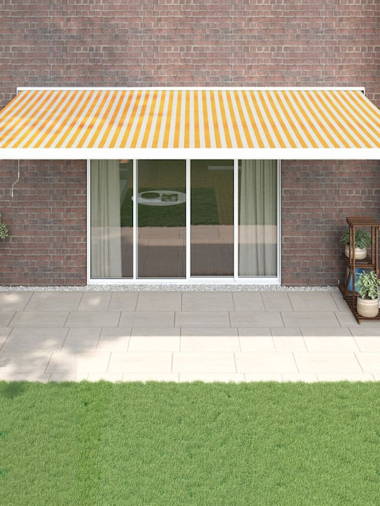 vidaXL Terrace Wall Tent Yellow 5x3cm