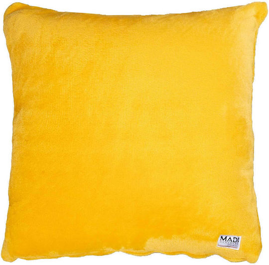Madi Madi Dekorativer Kissenbezug Basis Gelbe 45x45cm