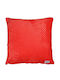 Madi Decorative Pillow Case Spots Red 45x45cm