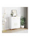 Wooden Buffet with Drawers White L69.5xW34xH90cm