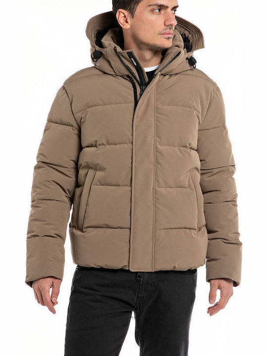 Geacă Iarna Puffer Bej