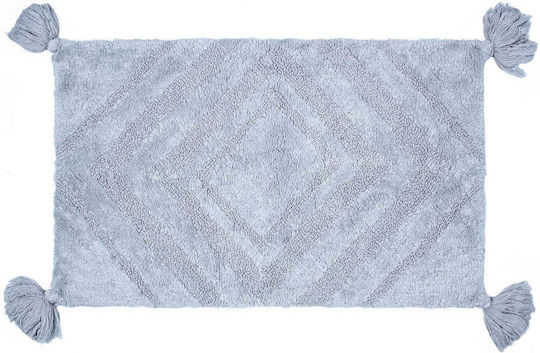Madi Badematte Baumwolle Rechteckig Labirinto 7882-01 Gray 60x90cm
